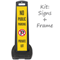 LotBoss "No Public Parking, Private Lot" Portable Kit